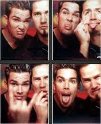Mark McGrath chillin' in that TRL photobooth.