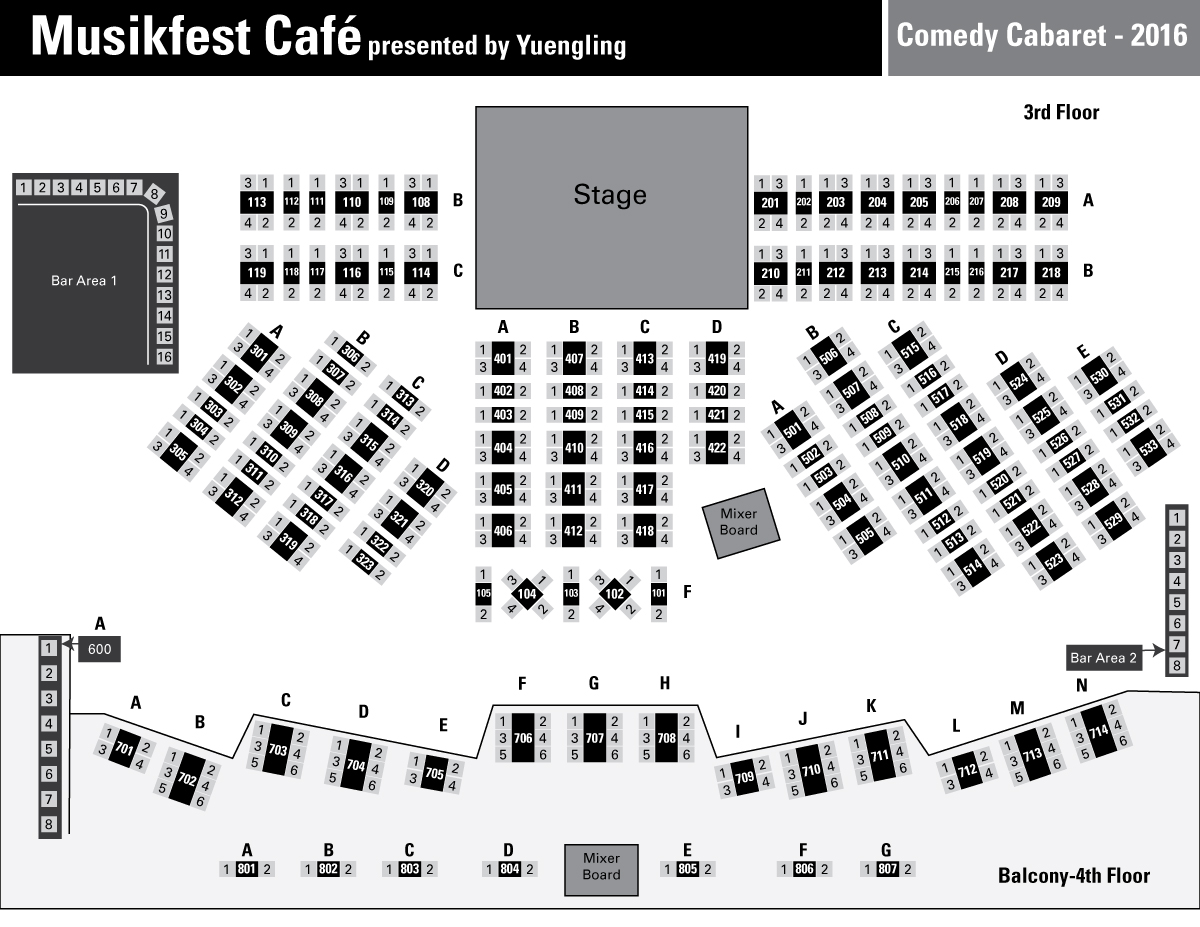 Steel Stacks Stage Seating Chart